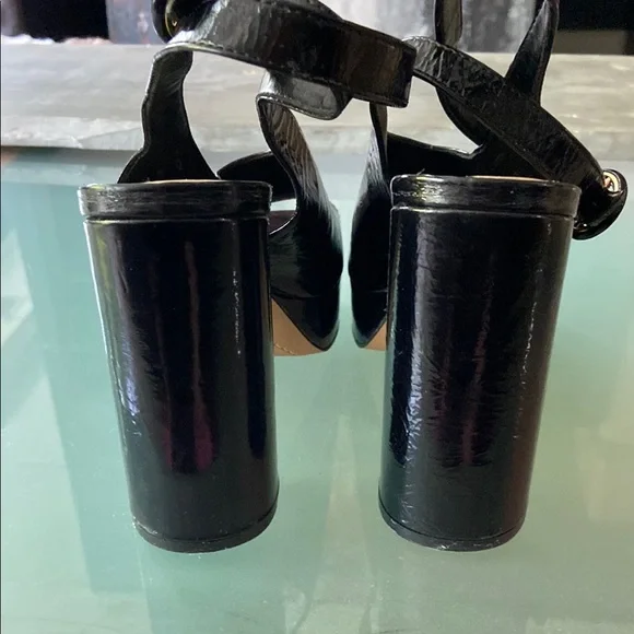 Vince Camuto Black Platform Peep-Toe Sandals- US 8 - Picture 5 of 11